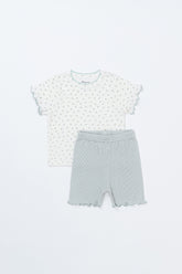 Pure Hug baby outfit set in vanilla mint color – Avauma